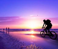 bike on beach