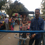 Old Delhi--very third world. We were riding a Rickshaw through the wholesale market. Got caught in a monsoon! Got soaked! The drivers/peddlers were awesome.